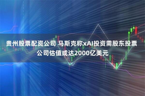 贵州股票配资公司 马斯克称xAI投资需股东投票 公司估值或达2000亿美元